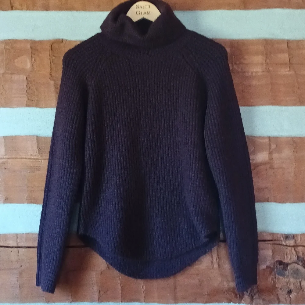 Kuhl Purple Sienna Cowl Neck Sweater Small - Picture 3 of 9
